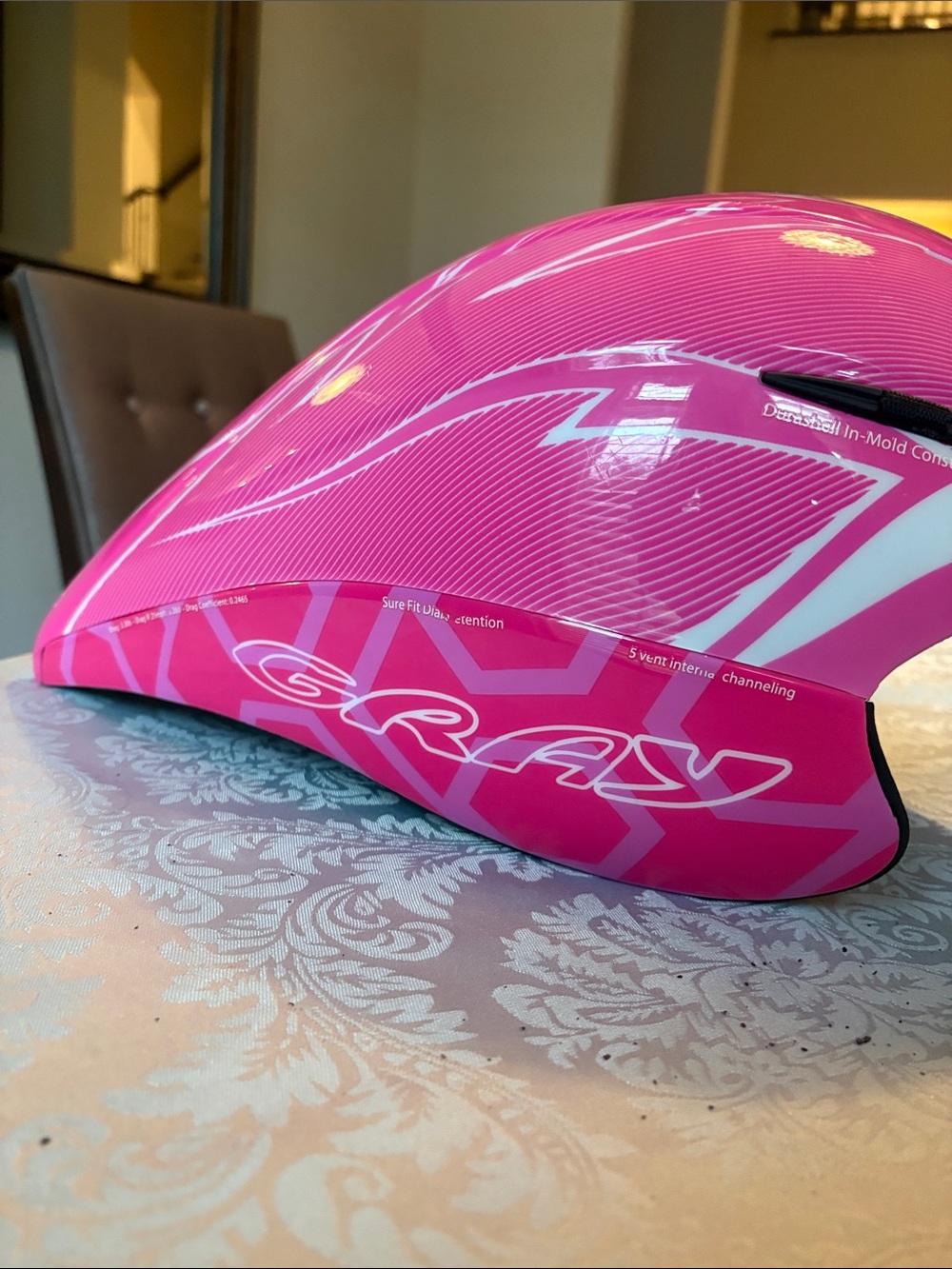Triathlon Pink Aerodynamic Cycling Helmet